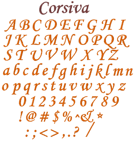 What font goes well with monotype corsiva
